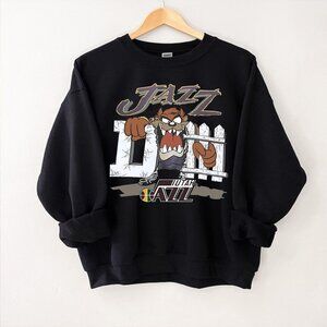 Looney Tunes NBA Utah Jazz Tazmanian Devil sweatshirt shirt retro robertpalmq13